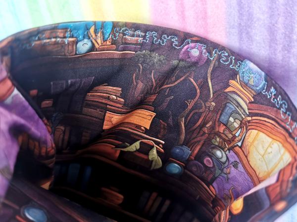 Buchtasche Buchhülle UNIKAT BookLover mit buchigem Innenfutter